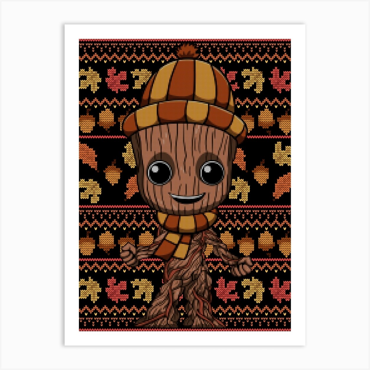 Autumn Groot Sweater Art Print by QJO.James - Fy