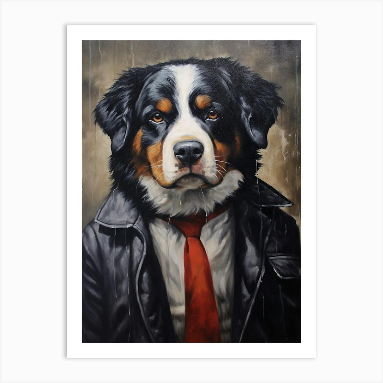 Bernese mountain 2024 dog artwork