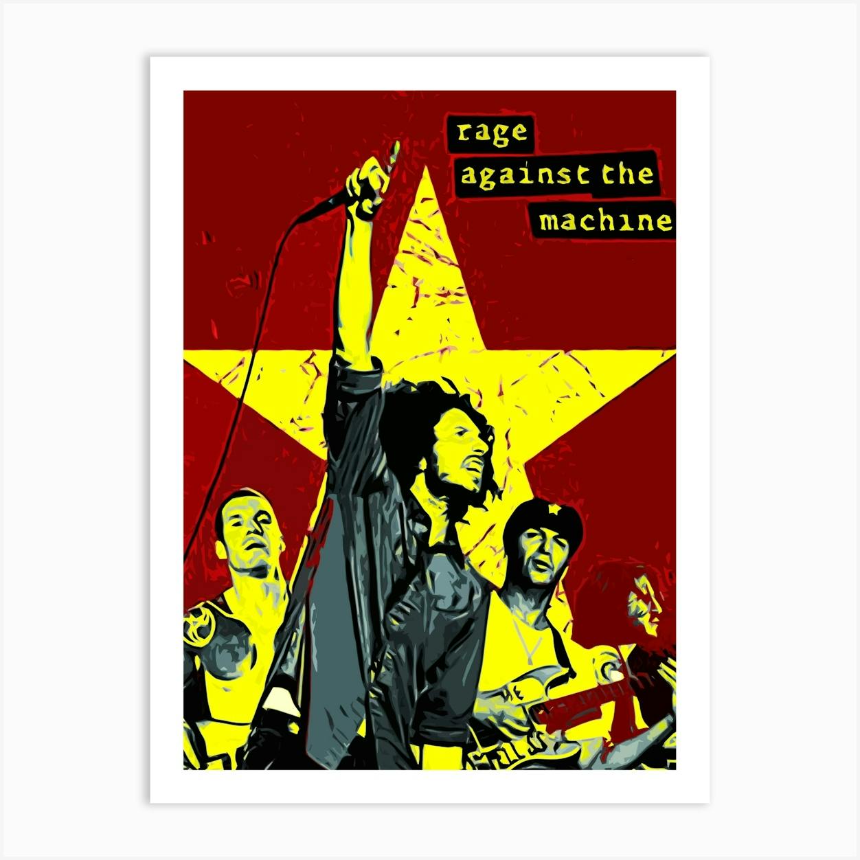 RAGE AGAINST THE MACHINE ポスター 額付 Rage Against The Machine レイジ ポスター taz - メルカリ