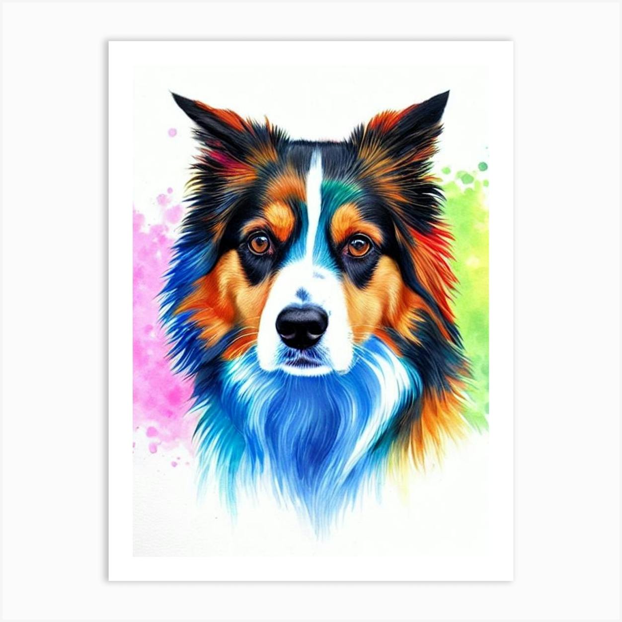 Australian hot sale shepherd painting