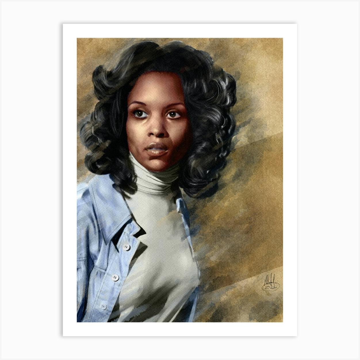 Brenda Sykes Art Print by Michele Amadesi Fy