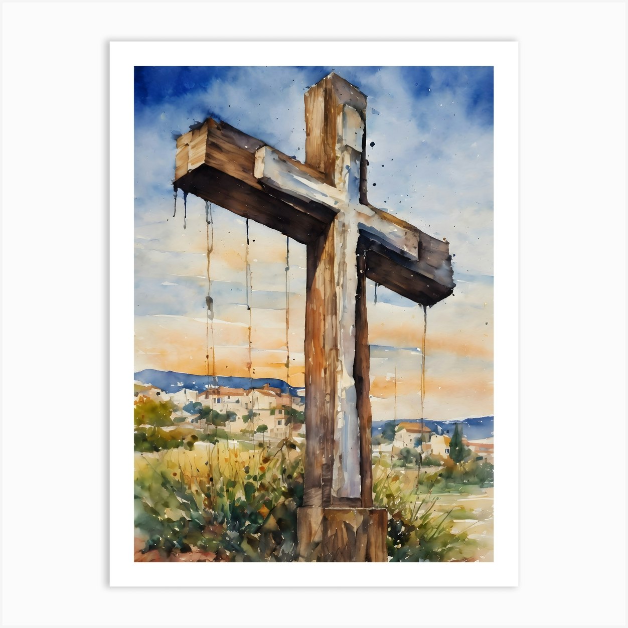 The Beautiful Cross Art Print By Lily Ravioli - Fy