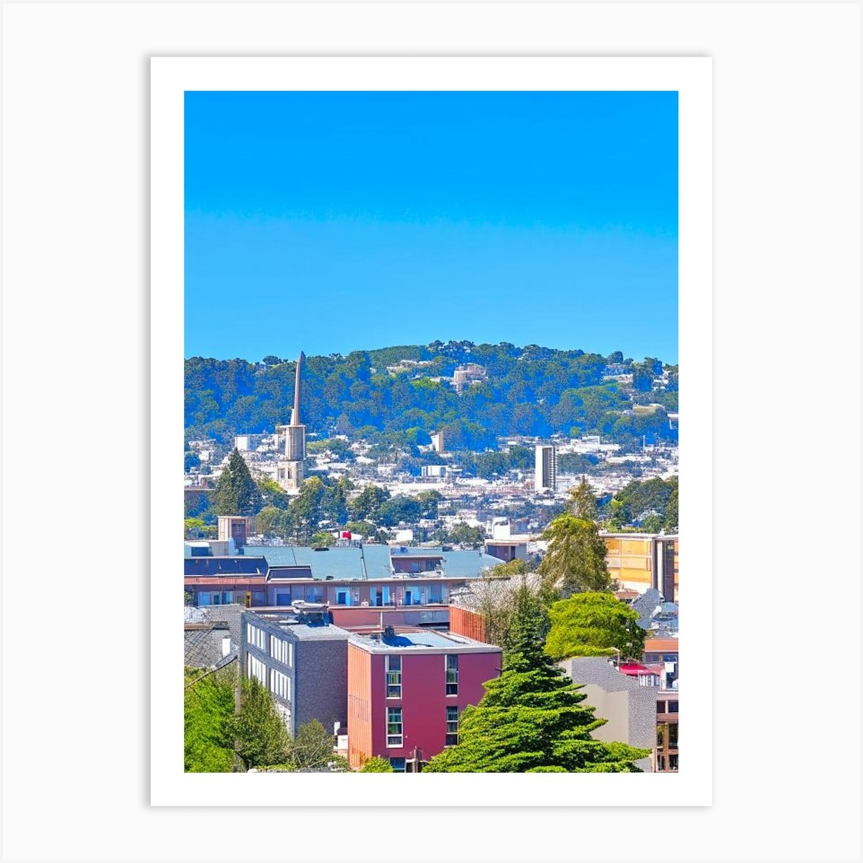 Berkeley Photography Art Print by US Cityscapes Fy
