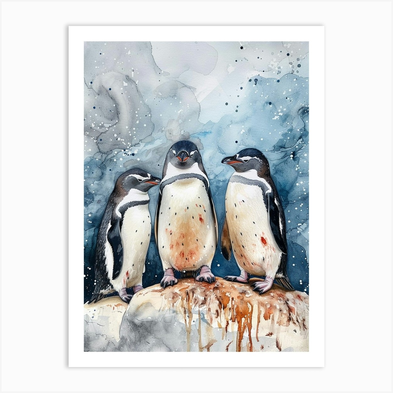 Humboldt Penguin Phillip Island The Penguin Parade Watercolour Painting ...