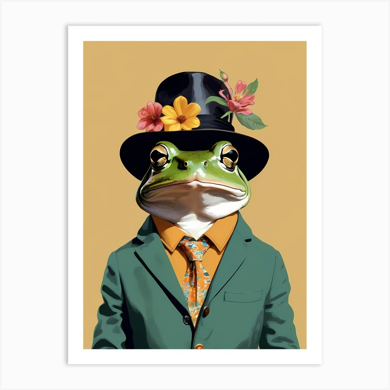 Frog In A Suit 2 Art Print By 1xMerch Fy   Fff47360 B88d 4558 8585 8e1f4fac44d8 