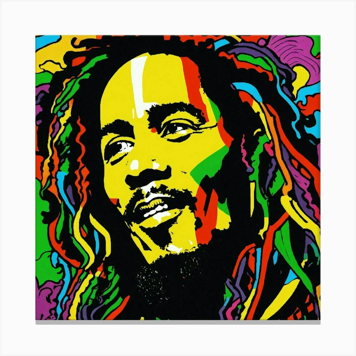 Portrait Bob Marley Art Print by Majorille - Fy