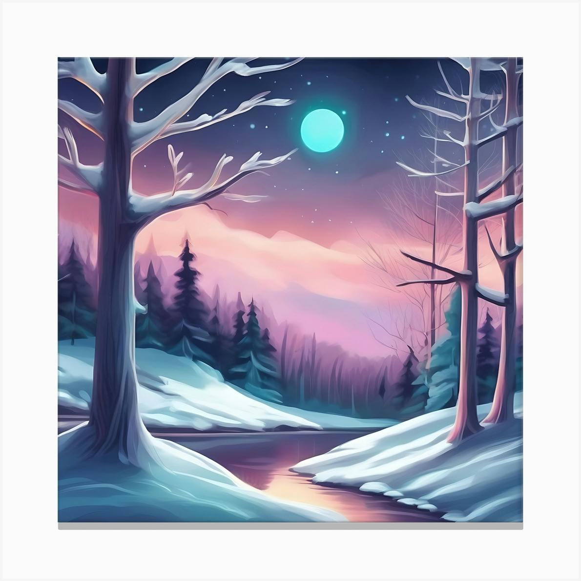 Original Painting Print on Giclee: “Solace” - buy Adirondack Mountain Landscape. Original Artwork Mountainscape