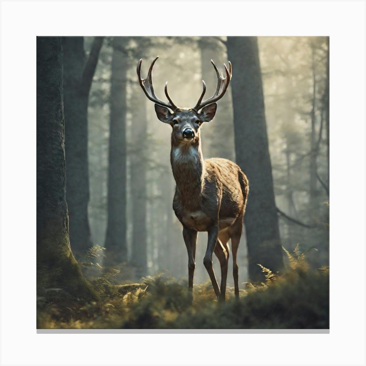 【DEARMINE】Dear 22 Canvas Masterpiece Art Gallery Birds, Deer Canvas Art Print - 24 x