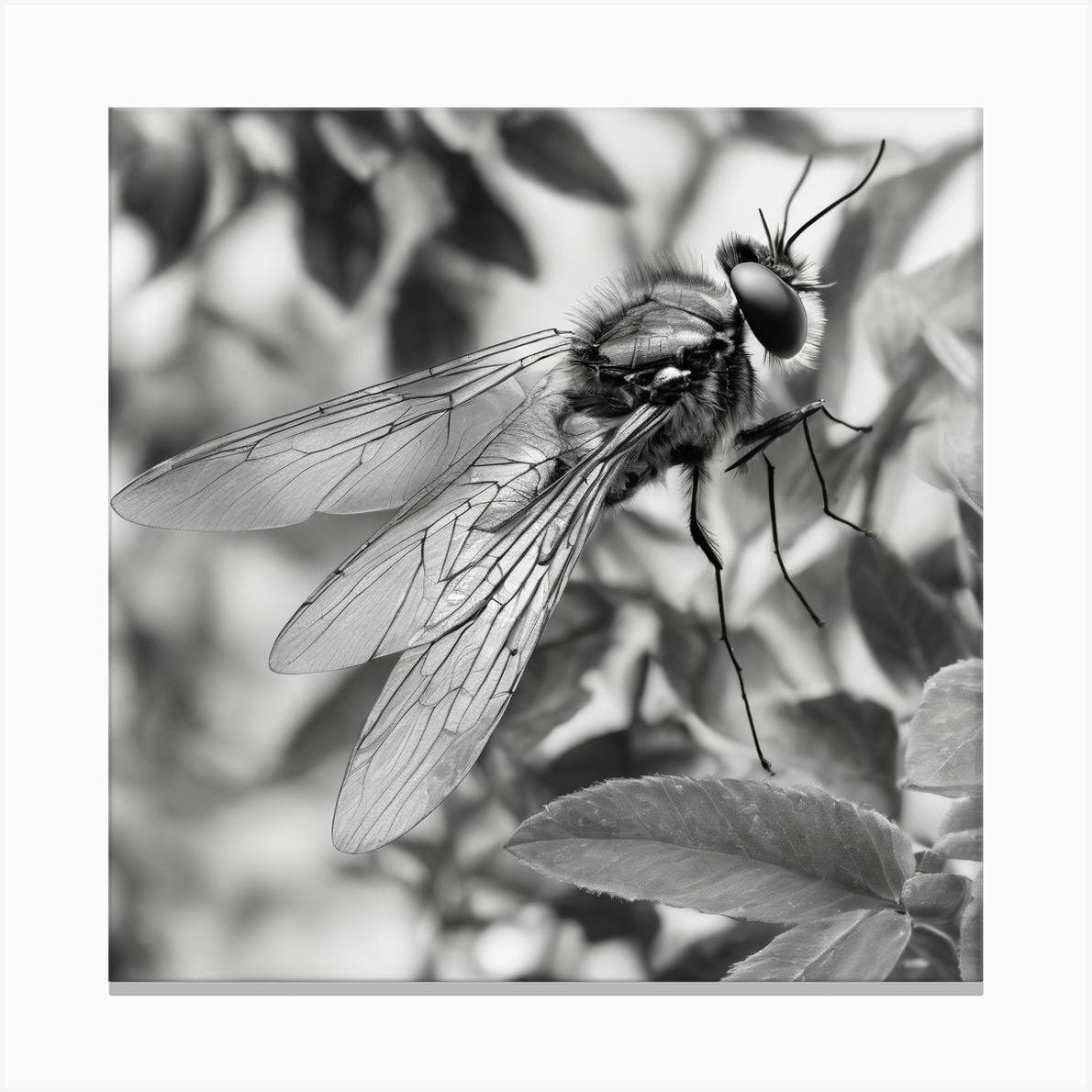 ARTCANVAS Macro selling Fly Home Decor Canvas Art Print