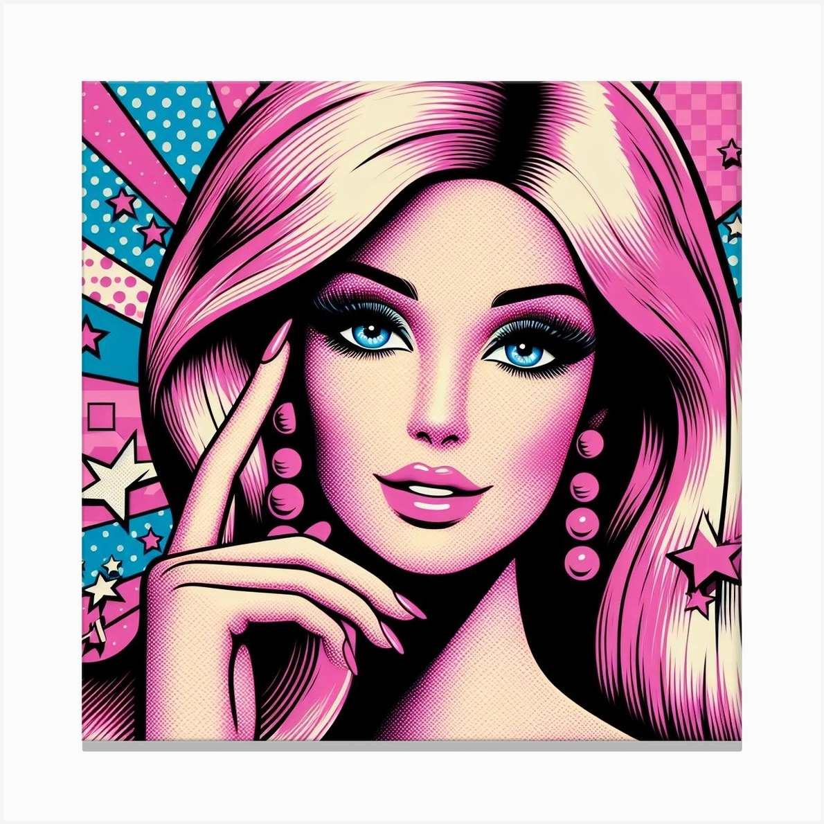 Barbie Pop Art Canvas Print by Art's By Artist - Fy