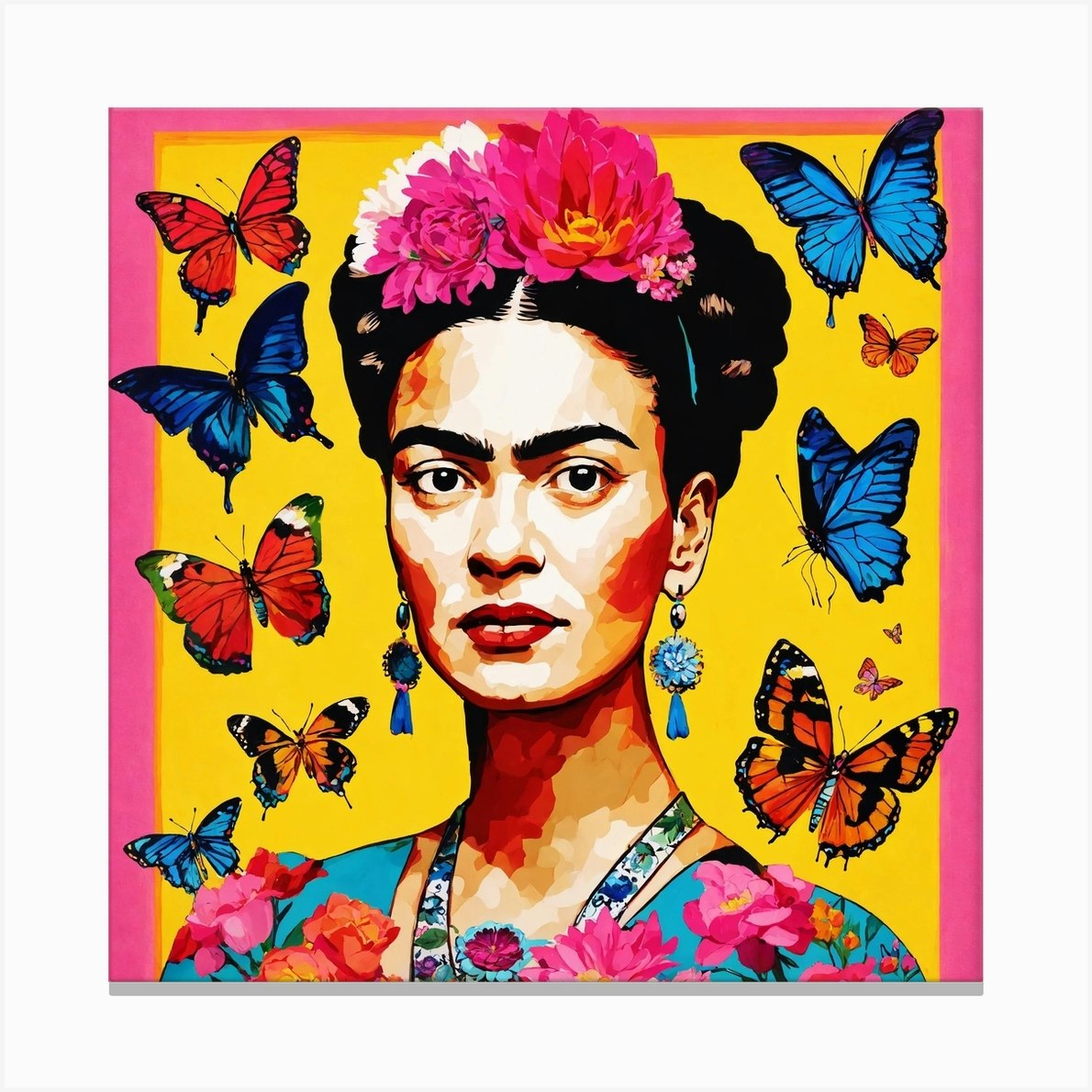 Frida Kahlo 22 Canvas Print by logicx - Fy