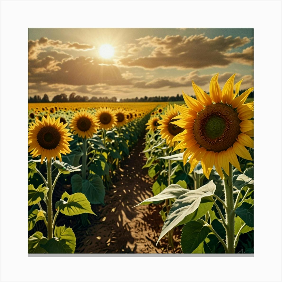 Sunflowers 22 Art Print by PlayPlusFollow - Fy