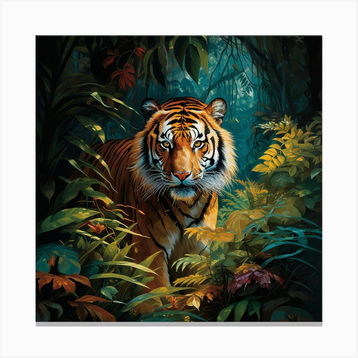 Tiger In The Jungle Canvas Print by ItsCoreyEdwards Fy