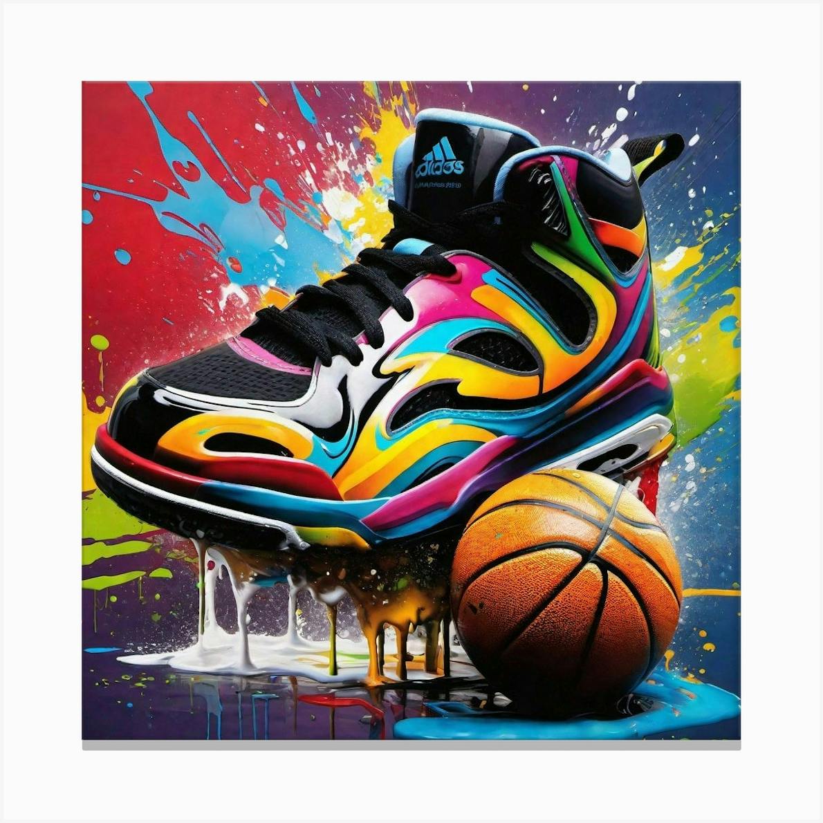 Nike Dunk High アートプリント Nike Dunk High Canvas Print by DC55ART - Fy