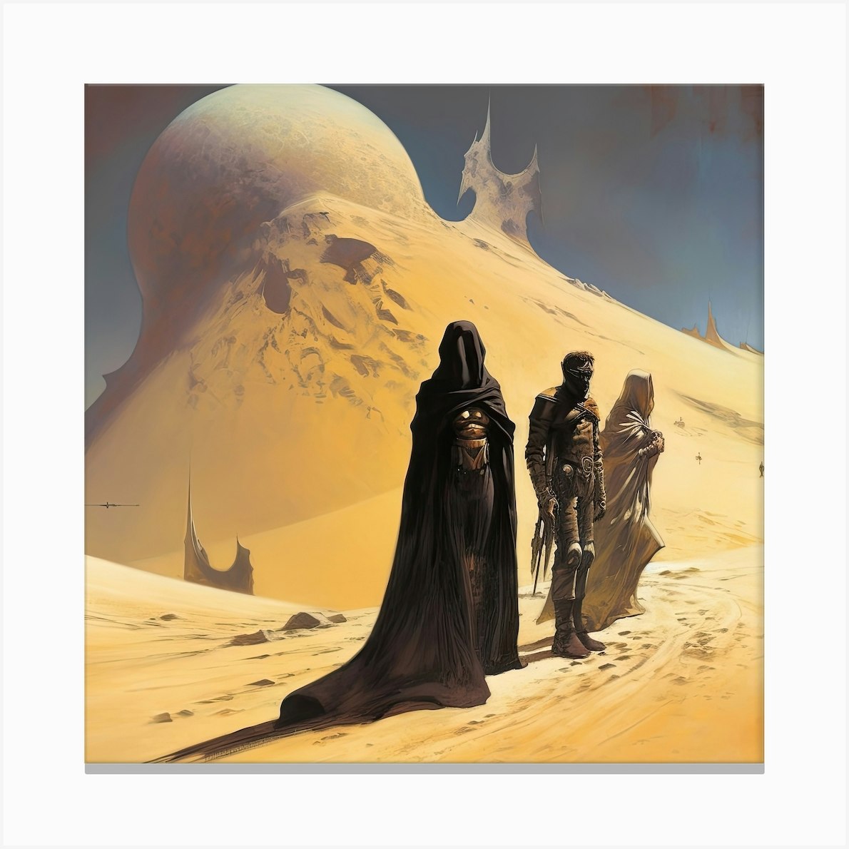 Dune Fan Art Sci Fi Canvas Print by Fusion Designs - Fy