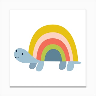 Rainbow Tortoise Art Print By Klara Hawkins - Fy