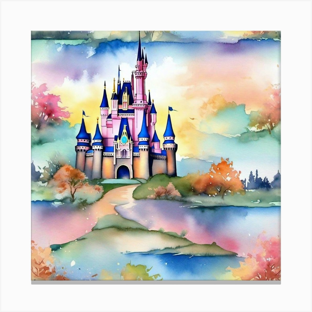 Cinderella Castle 43 Canvas Print By Noctarius Fy 3941