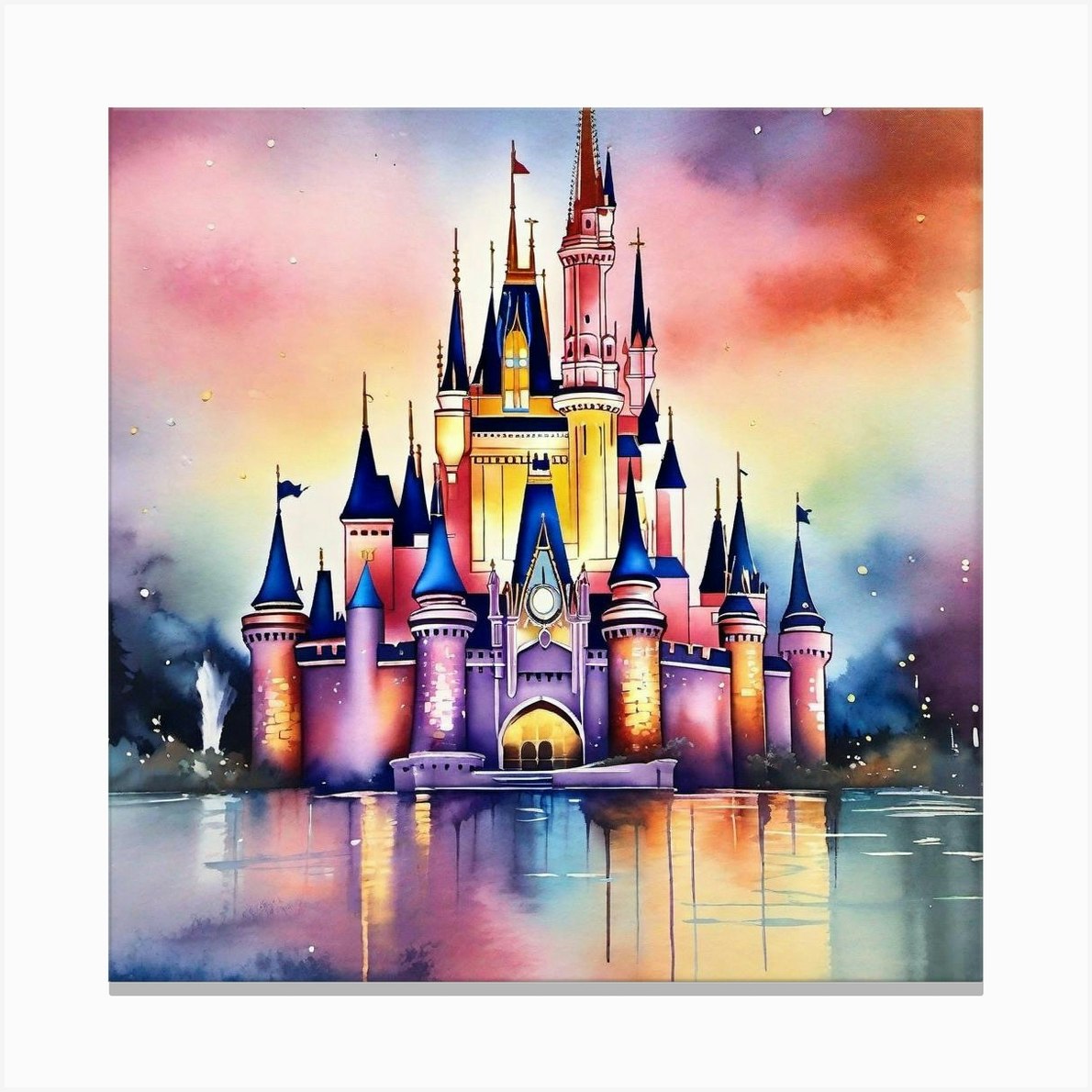 Cinderella Castle 44 Canvas Print By Noctarius Fy 8388