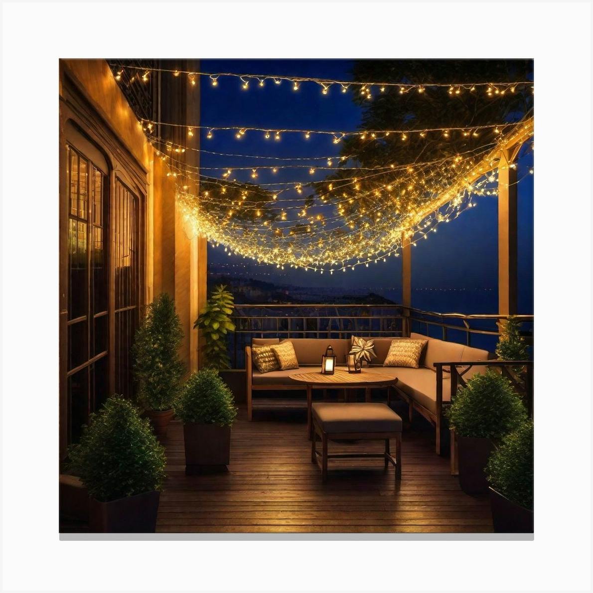 Canvas on sale outdoor lights