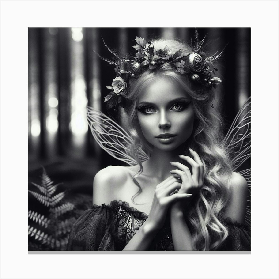 Fairy In The Forest 27 Canvas Print by Frank Tout - Fy