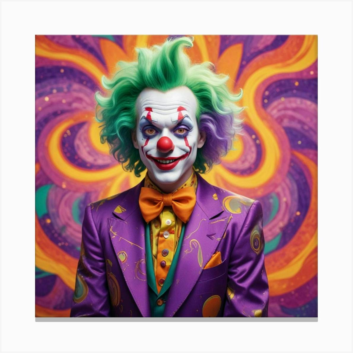 Pop Art,Popart,Joker,Joker Art Work, Joker With Sunglasses,Warhol, 70 Th Style, Moodcolerful,Purple Canvas Print by Charles Schrader - Fy Pop Art,Popart,Joker,Joker Art Work, Joker With Sunglasses,Warhol, 70 Th Style, Moodcolerful,Purple Canvas Print by Charles Schrader - Fy