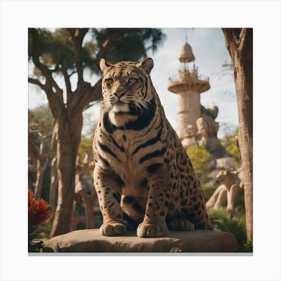 Surreal Zoo Inspired By Dali 3 Canvas Print by Peter Galea-Naudi - Fy