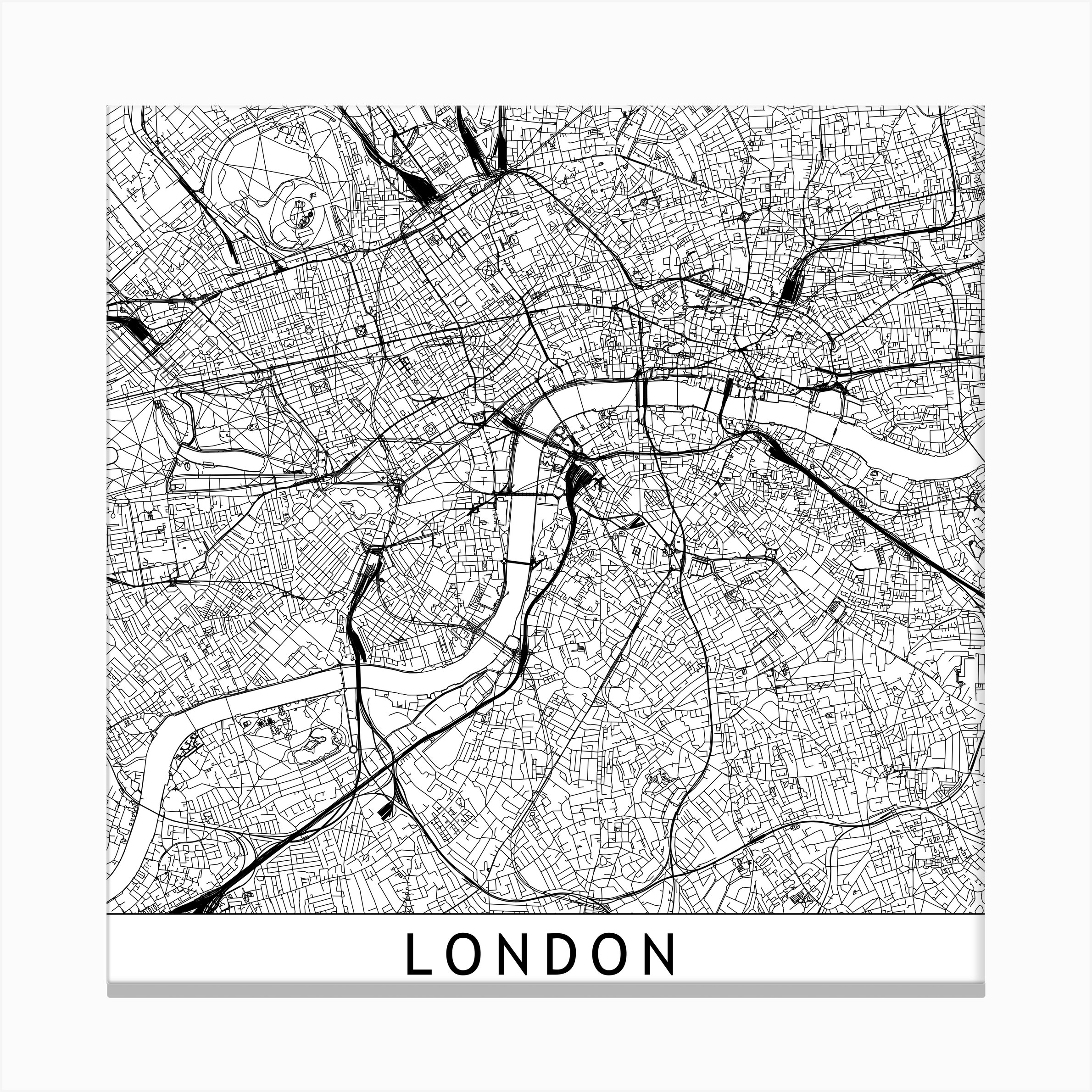 London Map I Canvas Print by multipliCITY - Fy