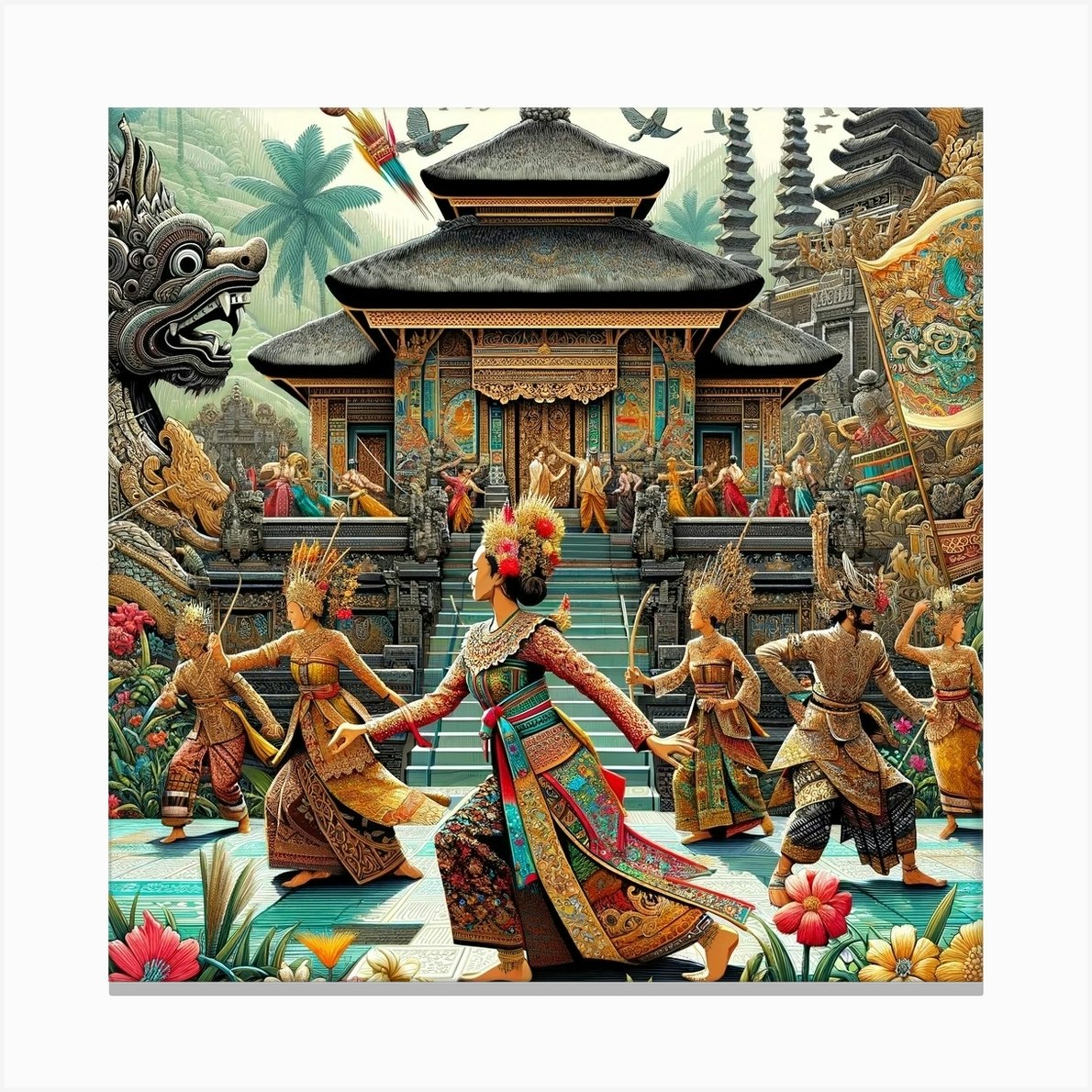 Happy Birthday Bali Canvas Print by Imbaesia Fy