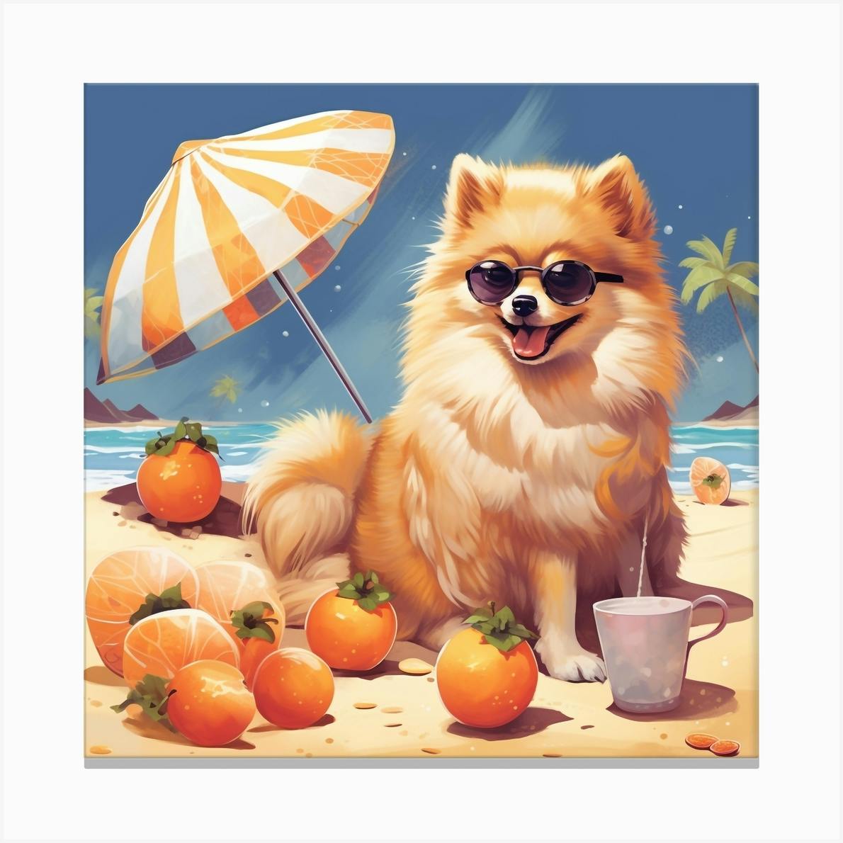 Pomeranian canvas hot sale art