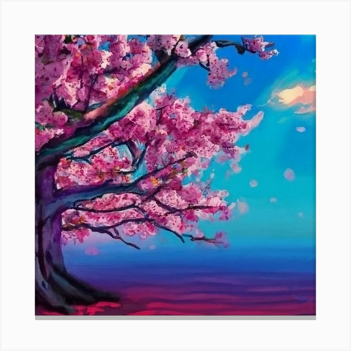 Cherry Blossom Tree Canvas Print by AleR2007 - Fy