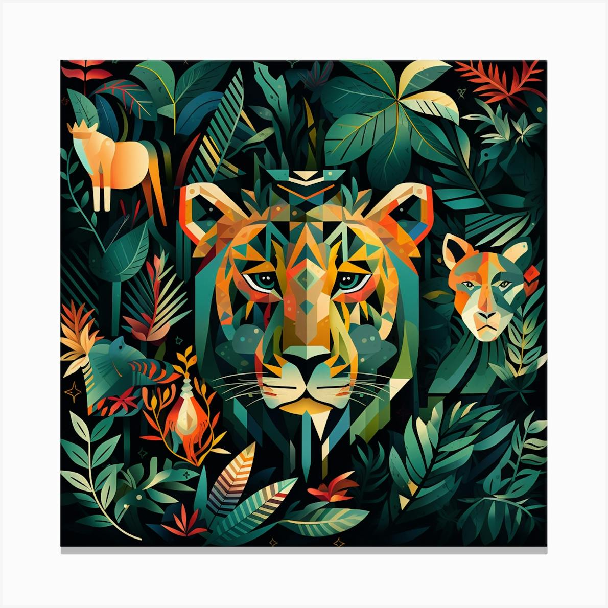 Tiger In The Jungle 12 Canvas Print by Utkarsh Parshionikar Fy