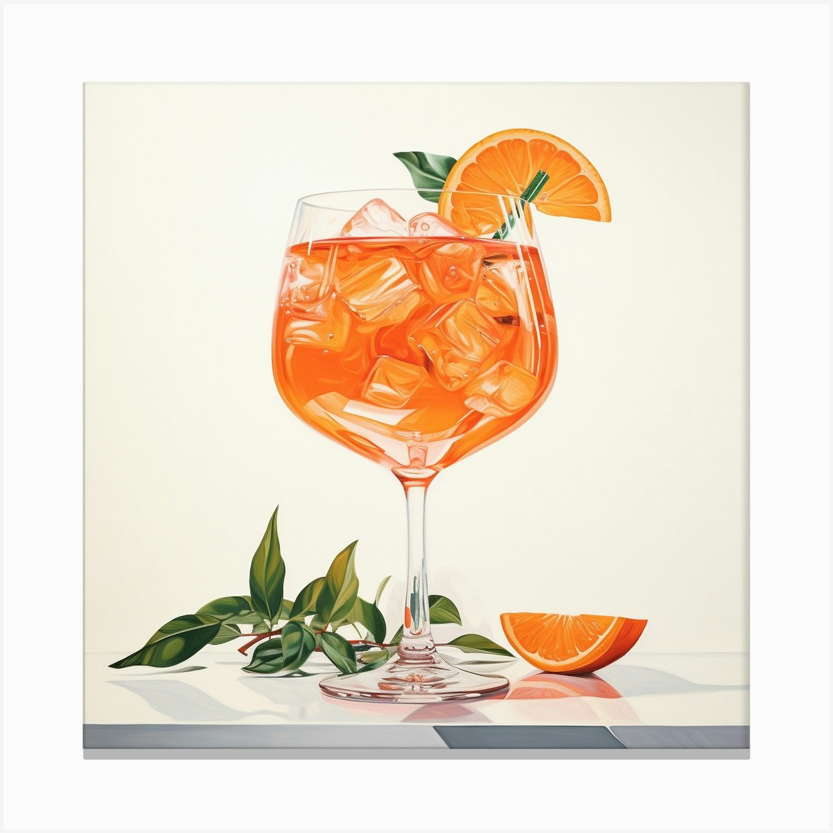 Aperol Spritz Art 168 Canvas Print by Monika Fy