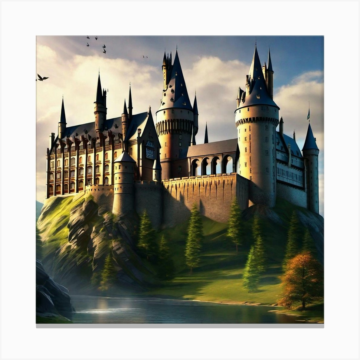 Hogwarts Castle 27 Canvas Print By Noctarius Fy 6209