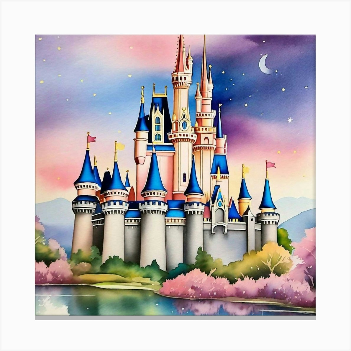 Cinderella Castle 55 Canvas Print By Noctarius Fy 0847