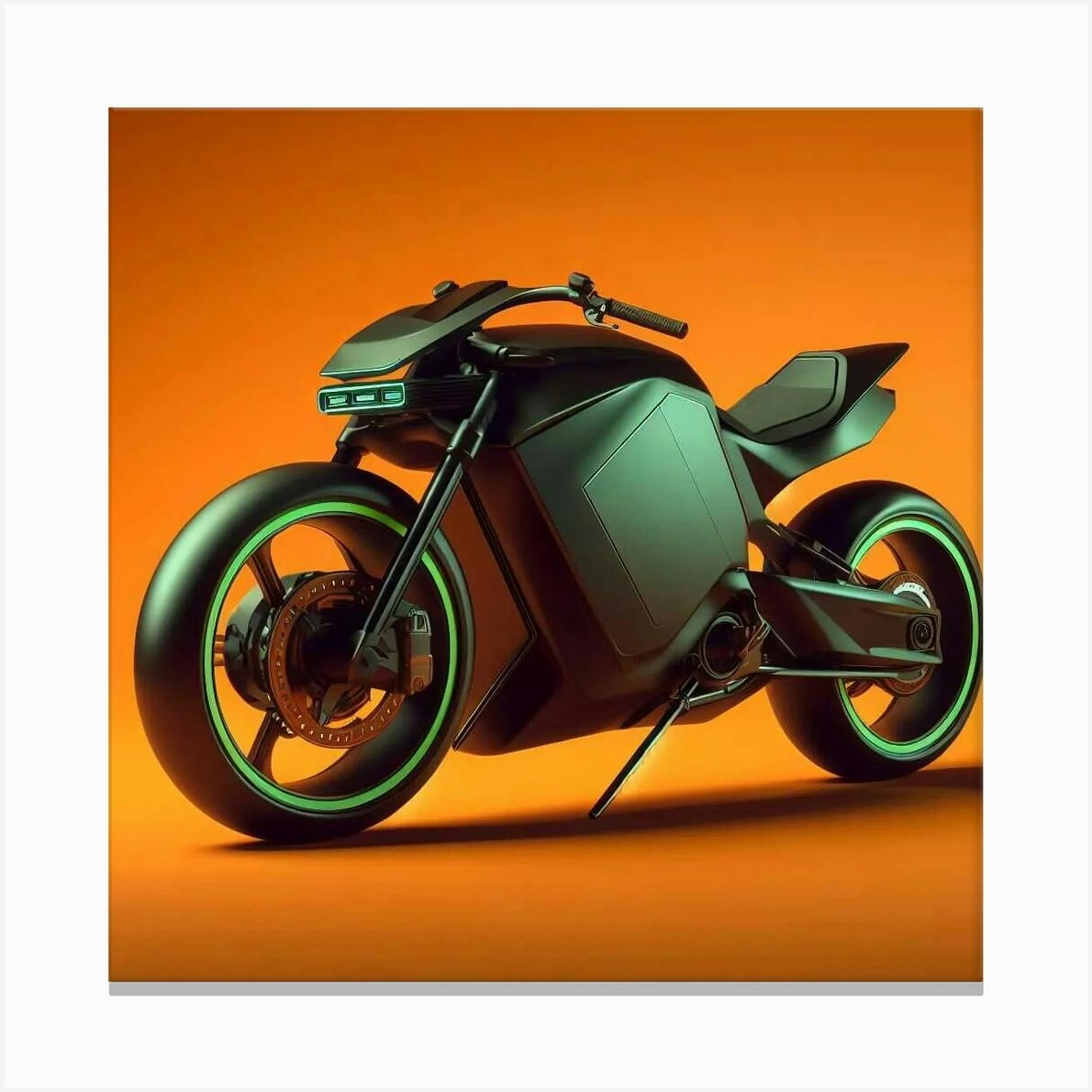 Green Screen Background 1 Canvas Print by Deep ai arts Fy