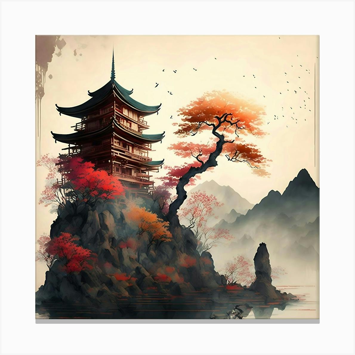 Canvas Temple buy Art