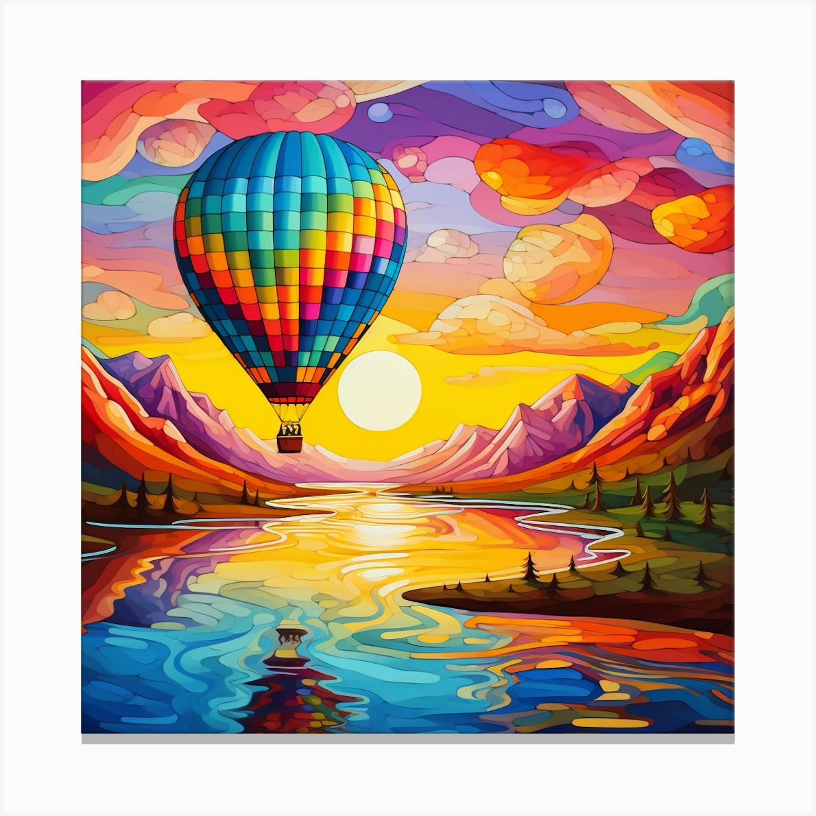 Hot Air Balloon Canvas Print