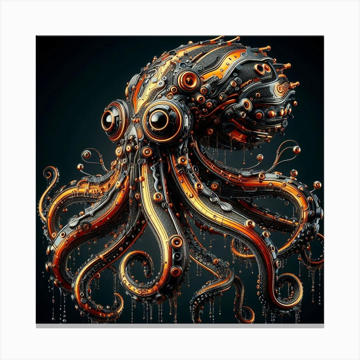 Octopus canvas print newest 50x50cms