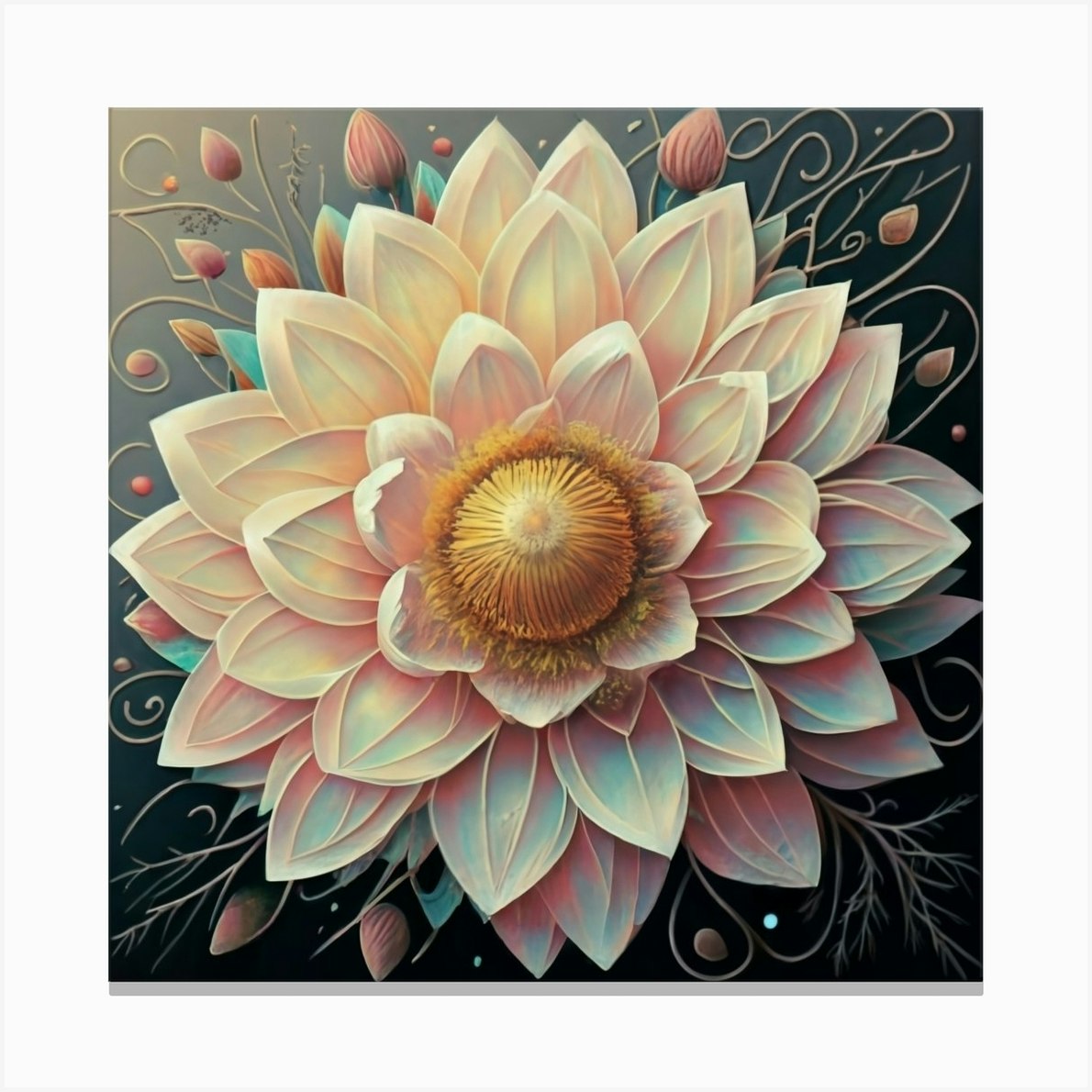 Lotus Flower 20 Canvas Print By Balram Giri Fy 9556