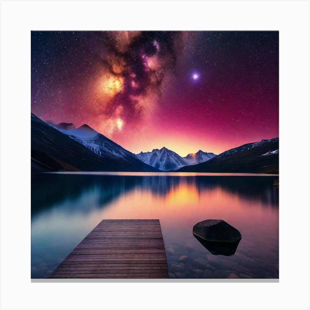 Milky Way 19 Canvas Print By Noctarius Fy 4156