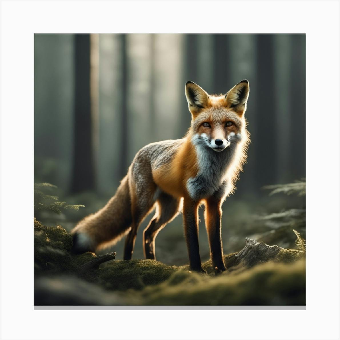 ARTCANVAS 2024 Red Fox Animal Canvas Art Print