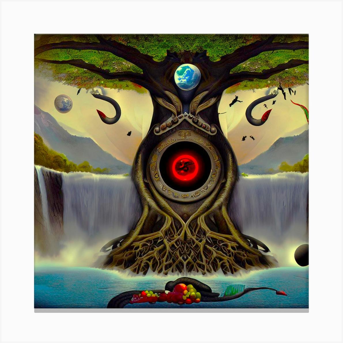 Tree Of Qliphoth Adventure Beyond The Mask 4 Canvas Print By ...