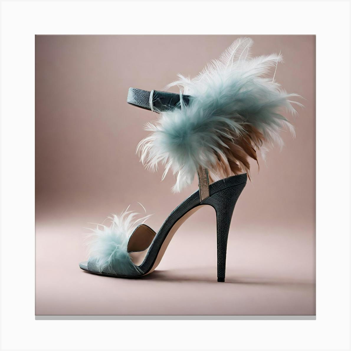 Feather heels designer clearance