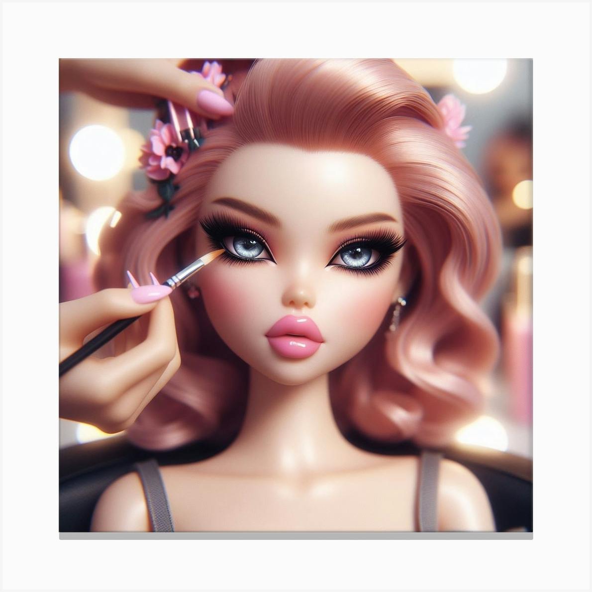 Barbie doll makeup barbie doll hotsell