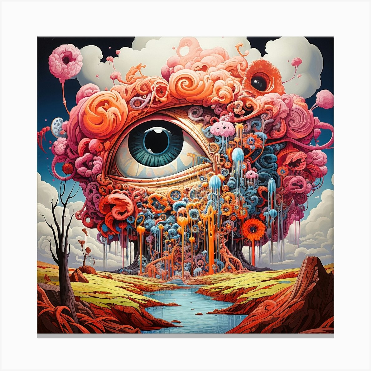 Elements Of Surrealism 1 3 Canvas Print by SonicBoom Fy