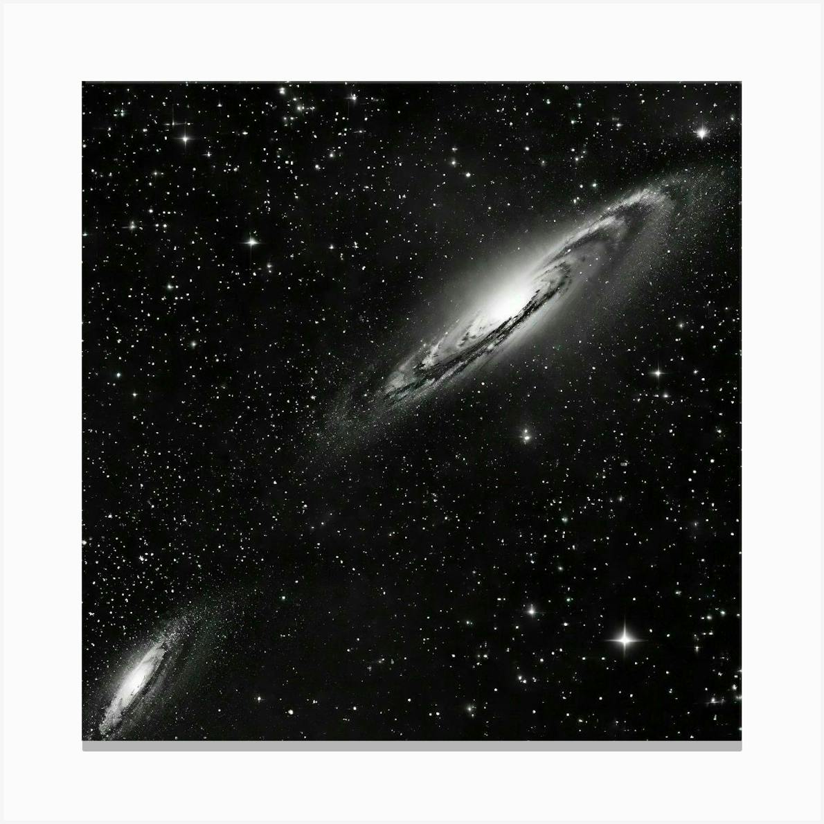 ARTCANVAS Andromeda Spiral Galaxy in Blue Hubble Telescope Canvas Art Print outlet