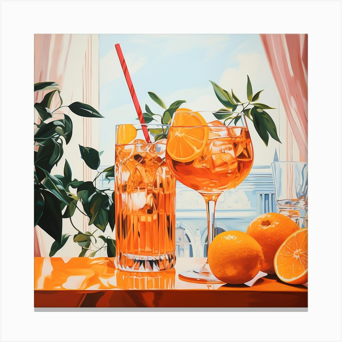 Aperol Spritz Art 308 Canvas Print by Monika Fy
