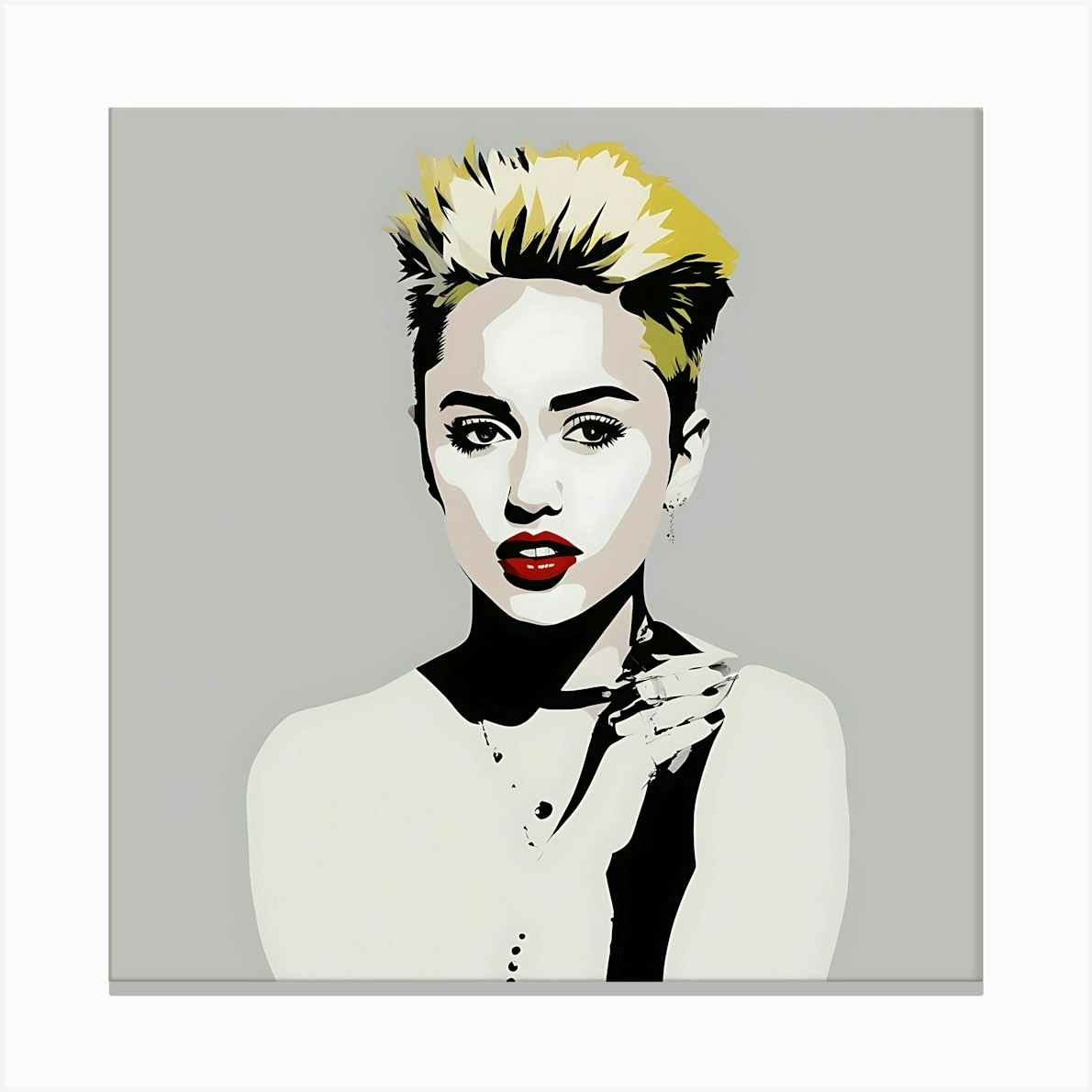 Miley Cyrus pop art Canvas Print by IslaNovella - Fy 