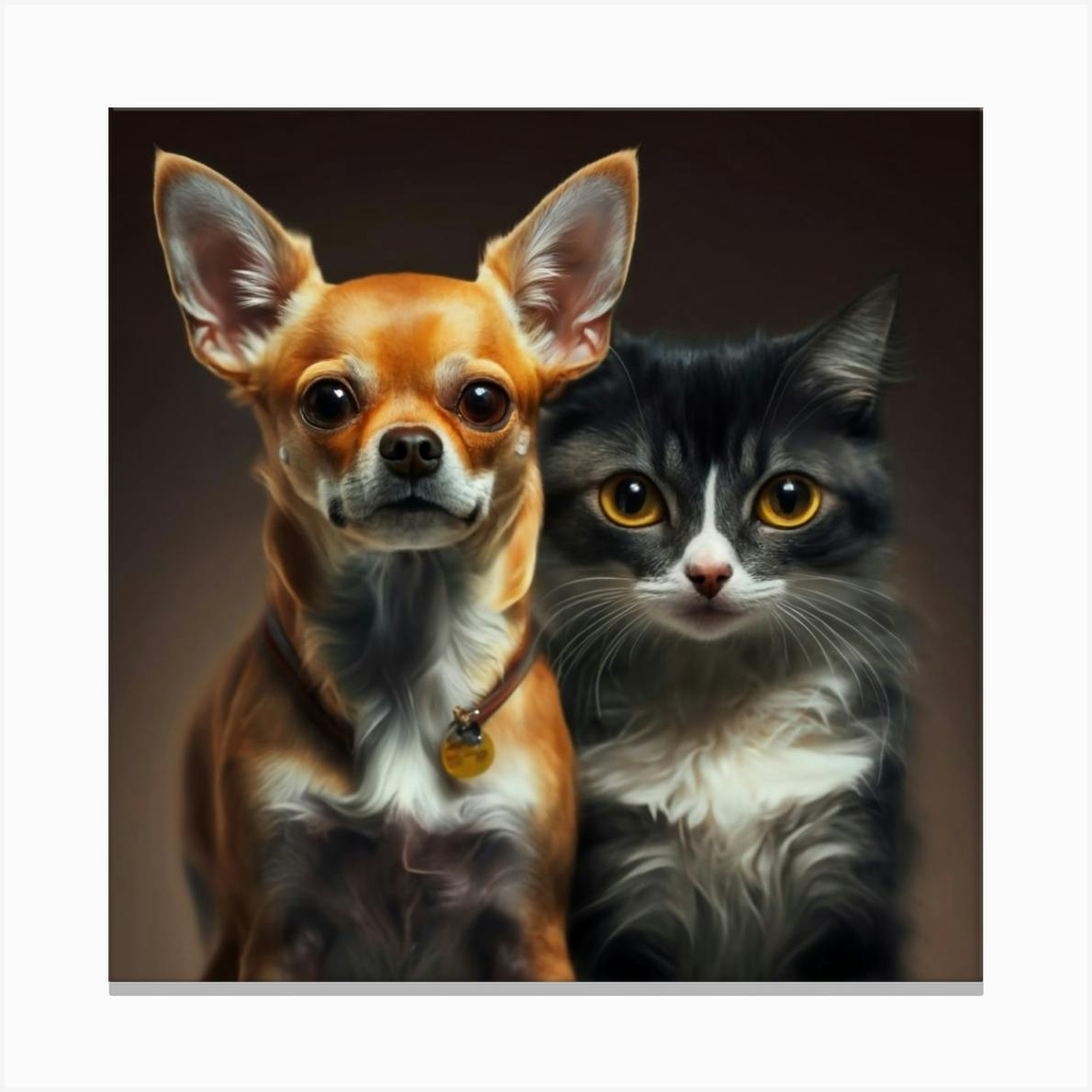 Chihuahua canvas best sale wall art