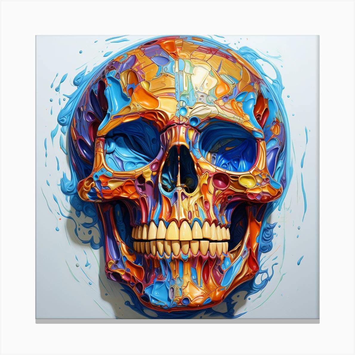 Canvas - good Painted skull